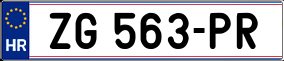 Trailer License Plate